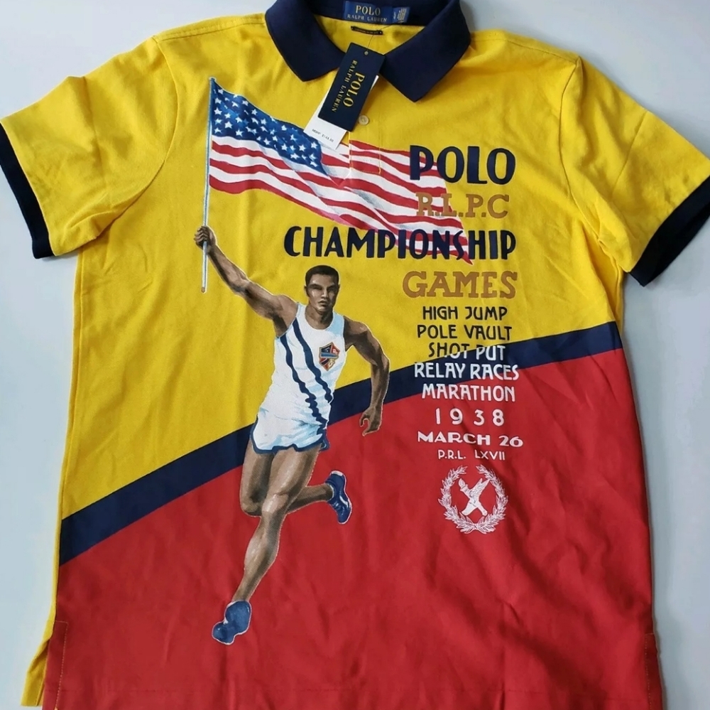 Polo ralph Lauren Track Field Olympic Polo Large L